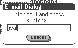 E-mail Dialog